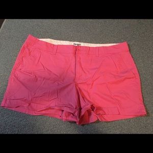 Old Navy Pink Chino Shorts, Size 16